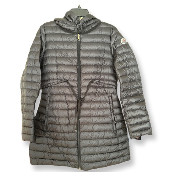 Moncler - Barbel Fit & Flare Hooded Down Parka, Black (Size 4/L) - Picture 5 of 13